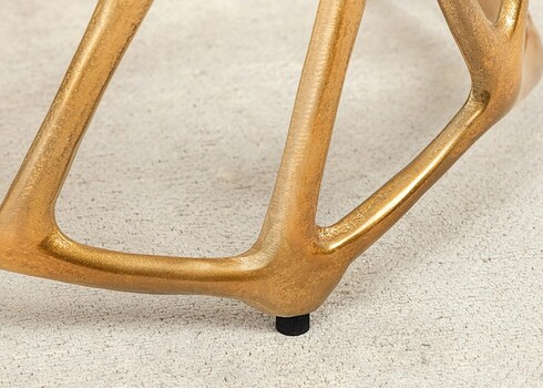 Abilaud GEOMETRIE must / kuldne, 37x37xH49 cm