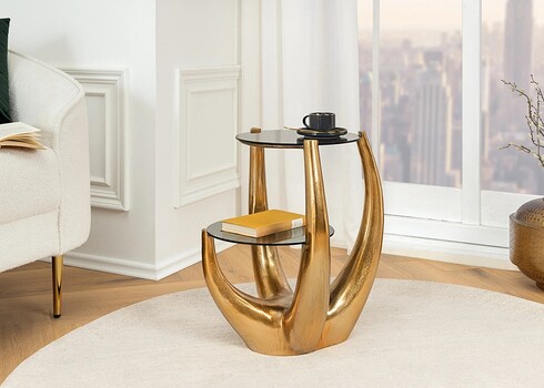 Abilaud LEVELS must / kuldne, 45x38xH50 cm