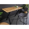 Baarilaud WILD metsik tamm / must, 120x60xH100 cm