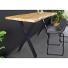 Baarilaud WILD metsik tamm / must, 120x60xH100 cm