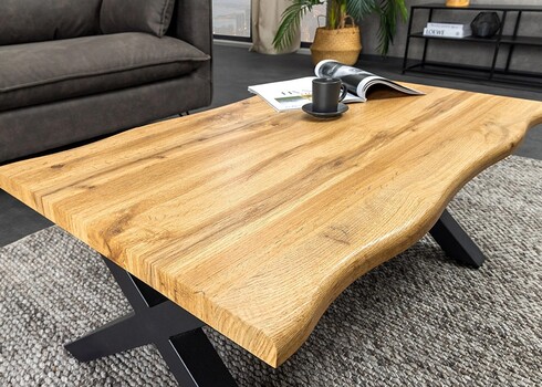 Diivanilaud WILD metsik tamm / must, 90x60xH39 cm