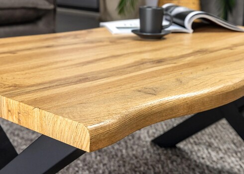 Diivanilaud WILD metsik tamm / must, 90x60xH39 cm