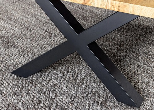 Diivanilaud WILD metsik tamm / must, 90x60xH39 cm