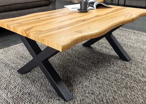 Diivanilaud WILD metsik tamm / must, 90x60xH39 cm