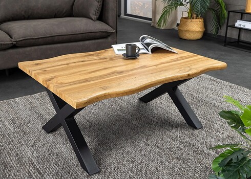 Diivanilaud WILD metsik tamm / must, 90x60xH39 cm