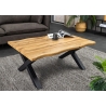 Diivanilaud WILD metsik tamm / must, 90x60xH39 cm