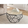 Diivanilaud DIAMOND beež / must, 70x70xH38 cm