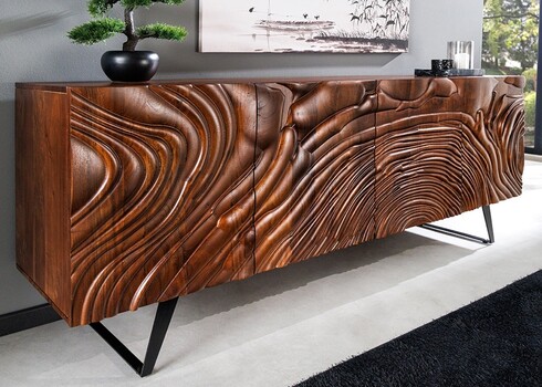 Kummut FLUID pruun, 175x40xH76 cm