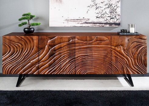 Kummut FLUID pruun, 175x40xH76 cm