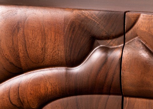 Kummut FLUID pruun, 175x40xH76 cm