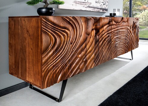 Kummut FLUID pruun, 175x40xH76 cm