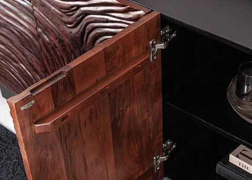 Kummut FLUID pruun / must, 175x40xH76 cm