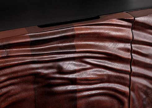 Kummut FLUID pruun / must, 175x40xH76 cm