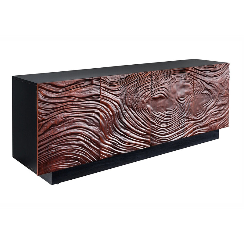 Kummut FLUID pruun / must, 175x40xH76 cm