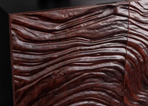 Kummut FLUID pruun / must, 175x40xH76 cm