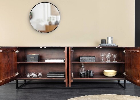 Kummut DUNE pruun, 175x40xH76 cm