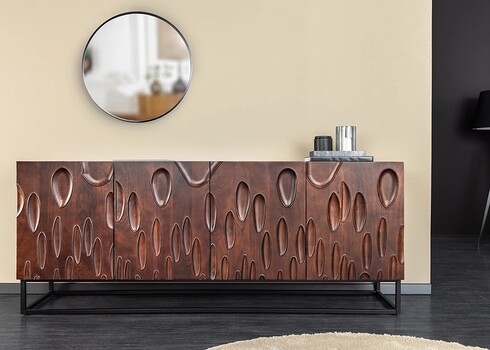 Kummut DUNE pruun, 175x40xH76 cm