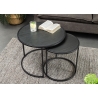 Diivanilaudade komplekt MOUNTAIN SOUL must marmor, 2 tk