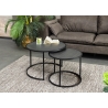 Diivanilaudade komplekt MOUNTAIN SOUL must marmor, 2 tk