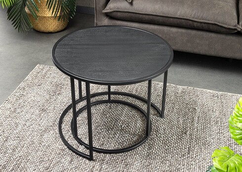 Diivanilaudade komplekt MOUNTAIN SOUL must marmor, 2 tk