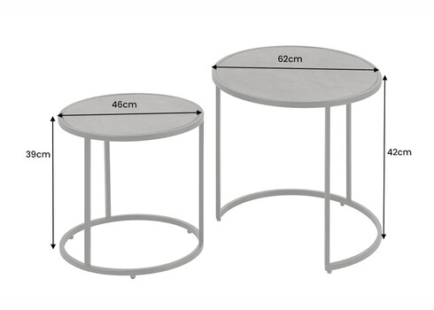 Diivanilaudade komplekt MOUNTAIN SOUL must marmor, 2 tk