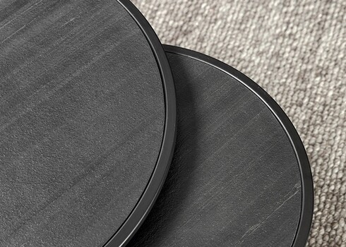 Diivanilaudade komplekt MOUNTAIN SOUL must marmor, 2 tk