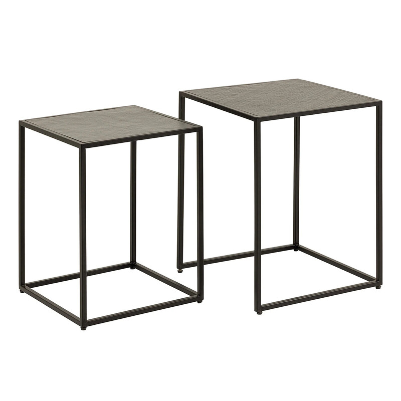 Diivanilaudade komplekt MOUNTAIN SOUL must marmor, 2 tk