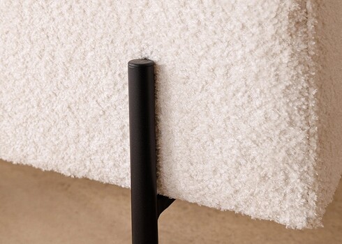 Pink LOFT valge buklee, 100x40xH46 cm