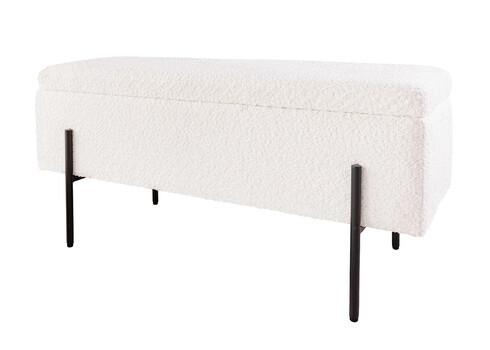 Pink LOFT valge buklee, 100x40xH46 cm