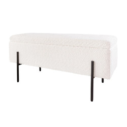 Pink LOFT valge buklee, 100x40xH46 cm