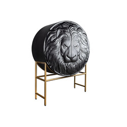 Kapp LION must / kuldne, 100x38xH140 cm