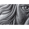 Kapp LION must / kuldne, 100x38xH140 cm