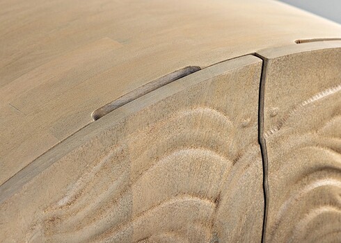 Kapp LION helepruun / must, 100x38xH140 cm