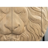 Kapp LION helepruun / must, 100x38xH140 cm
