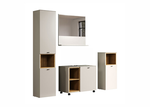 Vannitoamööbli komplekt SAO PAOLO hall / tamm