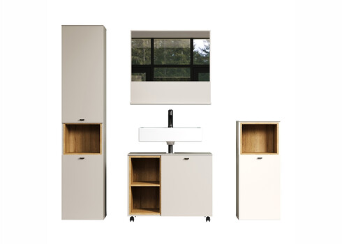 Vannitoamööbli komplekt SAO PAOLO hall / tamm