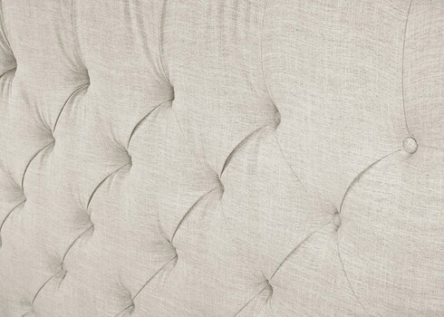 Voodi CHESTERFIELD beež lina, 180x200 cm