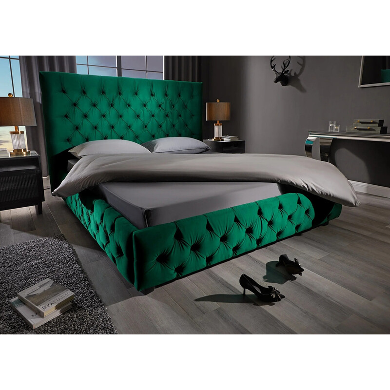 Voodi CHESTERFIELD roheline, 180x200 cm