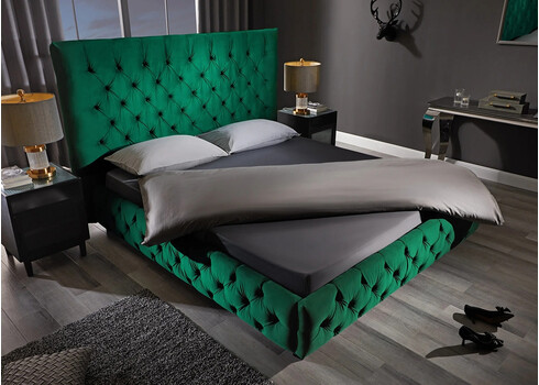 Voodi CHESTERFIELD roheline, 180x200 cm