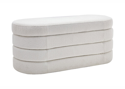 Pink panipaigaga VOQUE valge buklee, 113x48xH49 cm