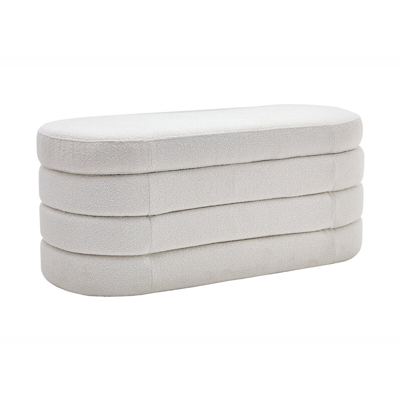 Pink panipaigaga VOQUE valge buklee, 113x48xH49 cm