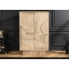 Baarikapp ART DECO hele puit, 95x42xH141 cm