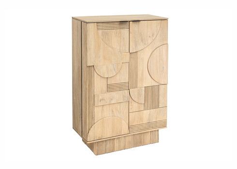 Baarikapp ART DECO hele puit, 95x42xH141 cm