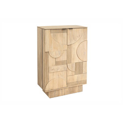 Baarikapp ART DECO hele puit, 95x42xH141 cm