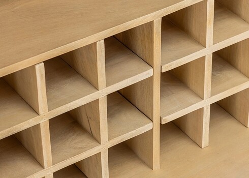 Baarikapp ART DECO hele puit, 95x42xH141 cm