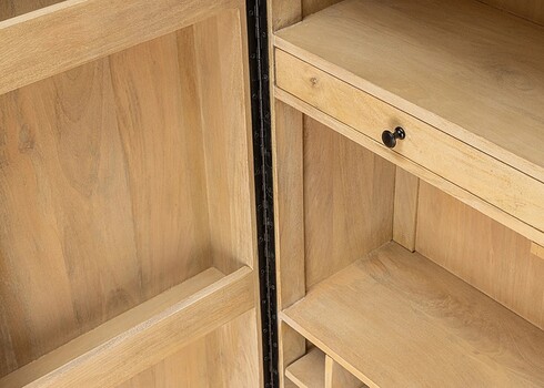 Baarikapp ART DECO hele puit, 95x42xH141 cm