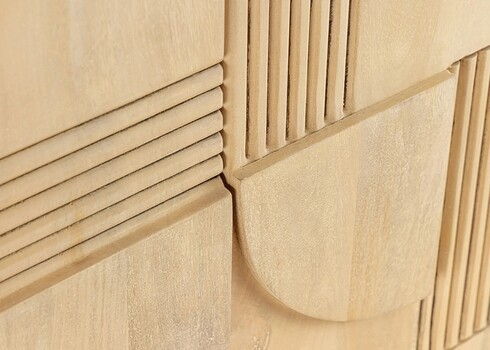 Baarikapp ART DECO hele puit, 95x42xH141 cm