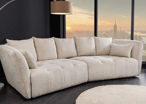Diivan ROYAL beež buklee, 295x145xH86 cm
