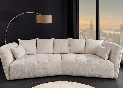 Diivan ROYAL beež buklee, 295x145xH86 cm