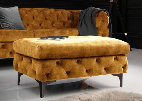 Tumba MODERN BAROQUE kollane, 92x62xH45 cm